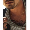 ASDULL 925 Sterling Silver 3.5mm Cuban Chain Necklace for Men