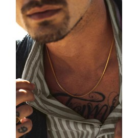 ASDULL 925 Sterling Silver 3.5mm Cuban Chain Necklace for Men Gold Cuban Link Curb Chain for Women 22 Inches