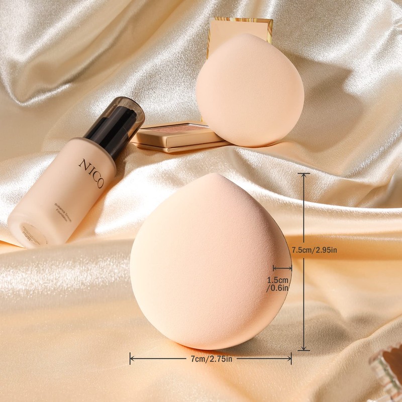 FERYES Large Teardrop Powder Puff for Powder Foundation & Concealer,