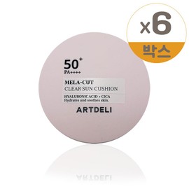 Art Deli Mela Cut Clear Sun Cushion 15g 6pcs / 아트델리 멜라 컷 클리어 선쿠션 15g 6개