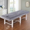 Thick Velvet Washable Massage Bed Cover with Face Hole,Elastic Cord