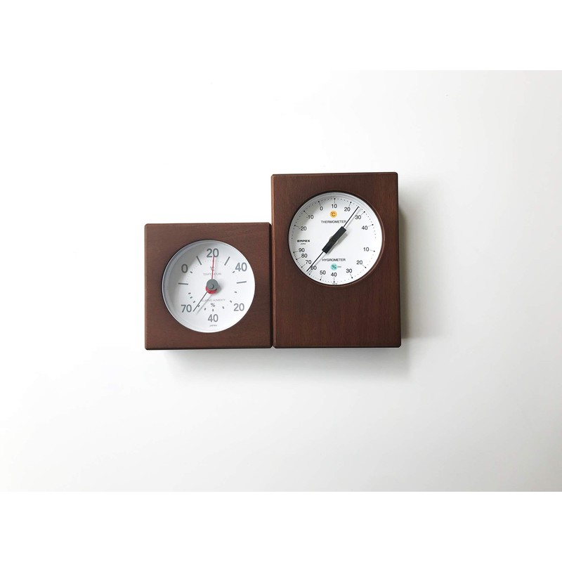 KATOMOKU Thermometer/Hygrometer km-101BR Brown