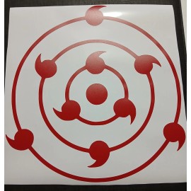 Infinite Tsukuyomi Eye Naruto Sticker Vinyl Decal Window Laptop Waterproof! Red