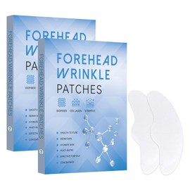 Forehead Wrinkle Patches with Collagen and Vitaminer, Bio-fber Facial Patches to Smooth Forehead Wrinkles & Damascus Rosewater Deep Moisturizing Skin