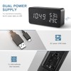 Latest Digital Alarm Clock, Ankilo Wooden Digital Multifunction Cube LED