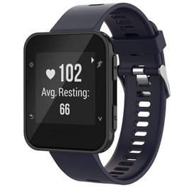 Meifox Compatible with Garmin Forerunner 35 Band,Solf Silicone Replacement Bands for Garmin Forerunner 35 Watch (Navy Blue1)