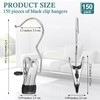 Yinder 150 Pcs Boot Hangers Clips Laundry Hooks Hanging Stainless