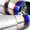 DTM N1 Style Burn Tip 4" Stainless Steel Muffler 2.5"