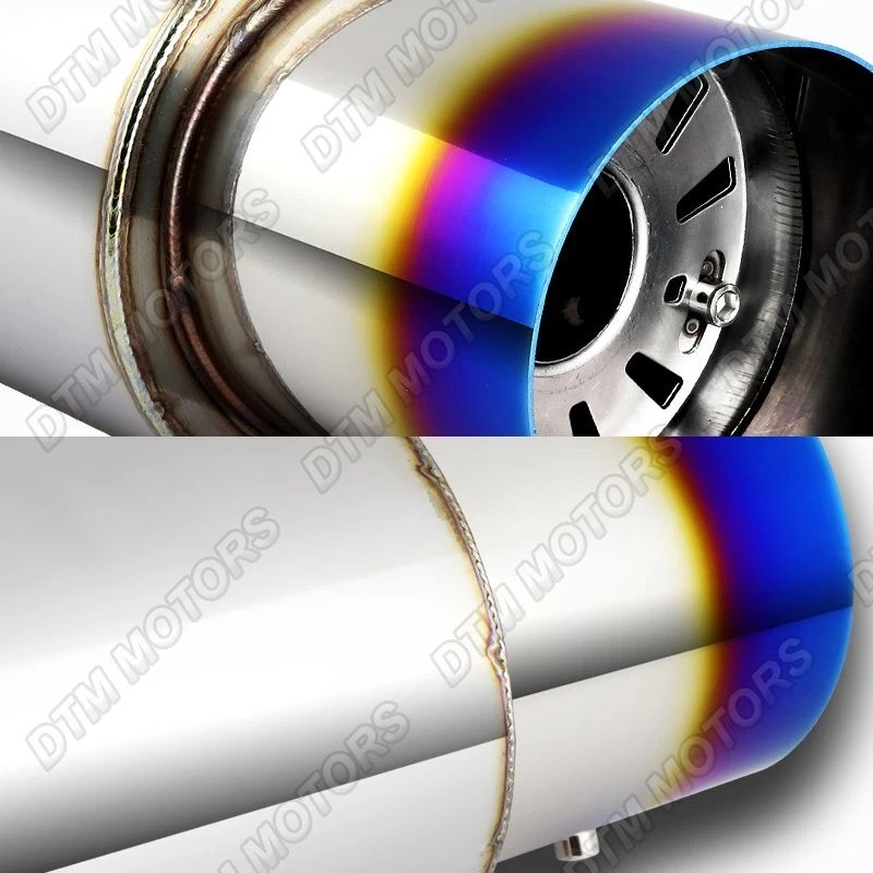 DTM N1 Style Burn Tip 4" Stainless Steel Muffler 2.5"