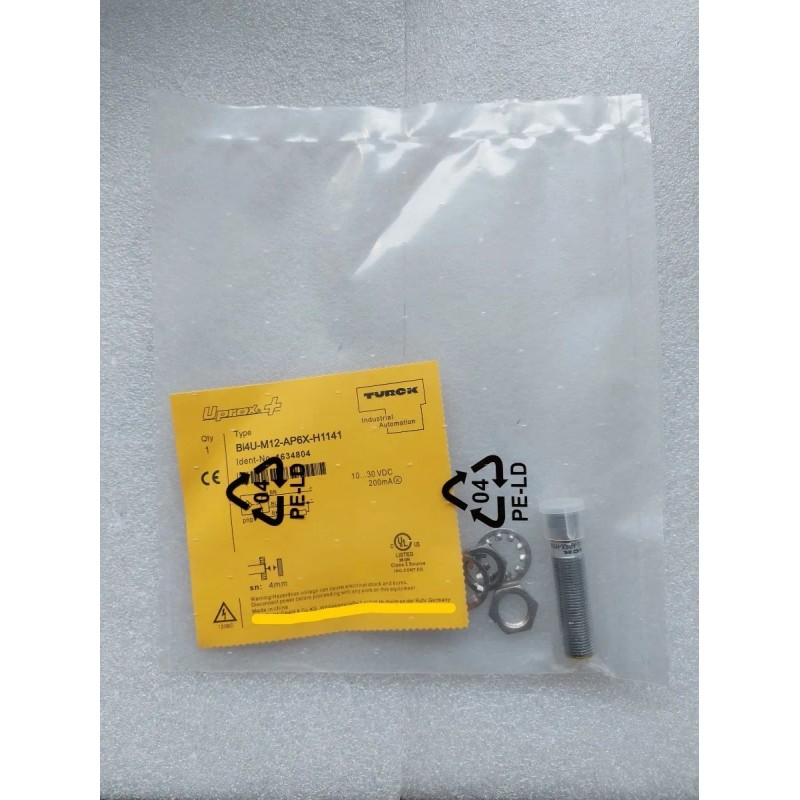 Bi4u-m12-ap6x-h1141 Sensor Inductivo Pnp Turck Conector M12