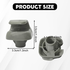 Lyxheth 2PCS Interior Sun Visor Clips, Car Visor Clip, Sun Visor Support Clip, Sunvisor Retainer Clips Sunvisor Clip Fit for Honda Accord OEM #88217S04003ZA 88217-S04-003ZA (Original Factory Gray)