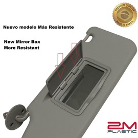 Sun Visor fits for Chevy Sonic 2012-2020 Spark 2011-2022 Gray Replacement Brand 2M PLASTIC (Gray - Left)