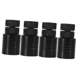 ULTECHNOVO 2pcs Jack Block Adjustable Floor Jack Adjustable Support Jack Machine Tool Scissor Jacks for Cars Minni Duty House Jacks for Lifting Low Profile Lift Wheel Black Steel