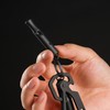 KeyUnity KA22BK Titanium EDC Outdoor Emergency Whistle Key Chain Necklace