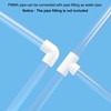 sourcing map Acrylic Pipe Rigid Round Tube Clear 94mm ID