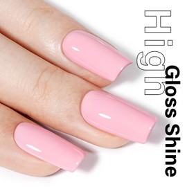 AILLSA Baby Light Pink Gel Nail Polish Pastel Macaron Gel Polish Bright Spring Summer Colors Cotton Candy Nail Polish Gel Soak Off U V for French Manicure Salon DIY Holiday Gifts 0.5 Fl Oz GB80