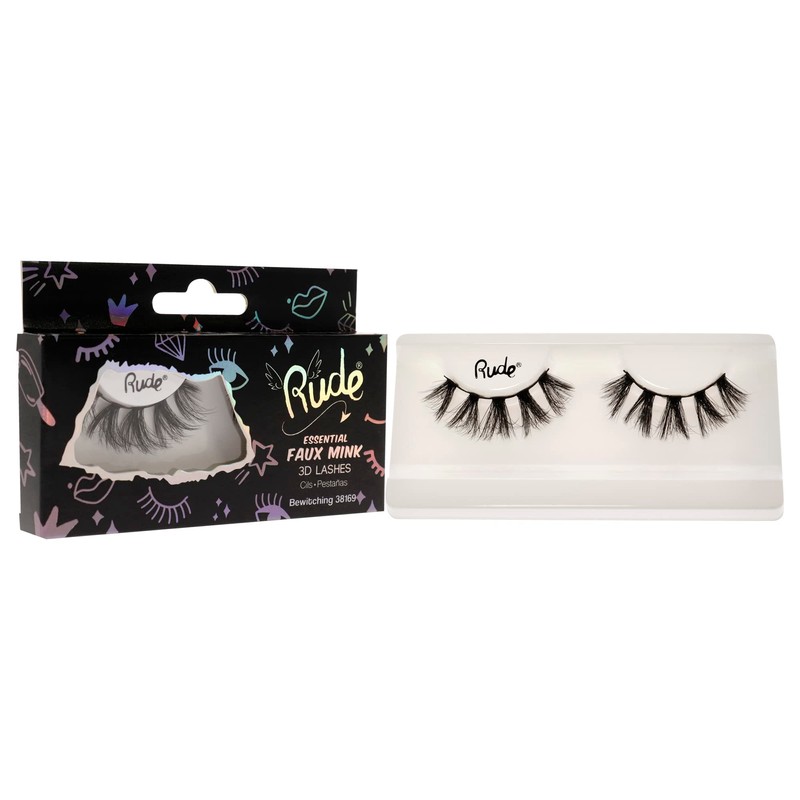Rude Cosmetics Essential Faux Mink 3D Lashes - Bewitching Pair