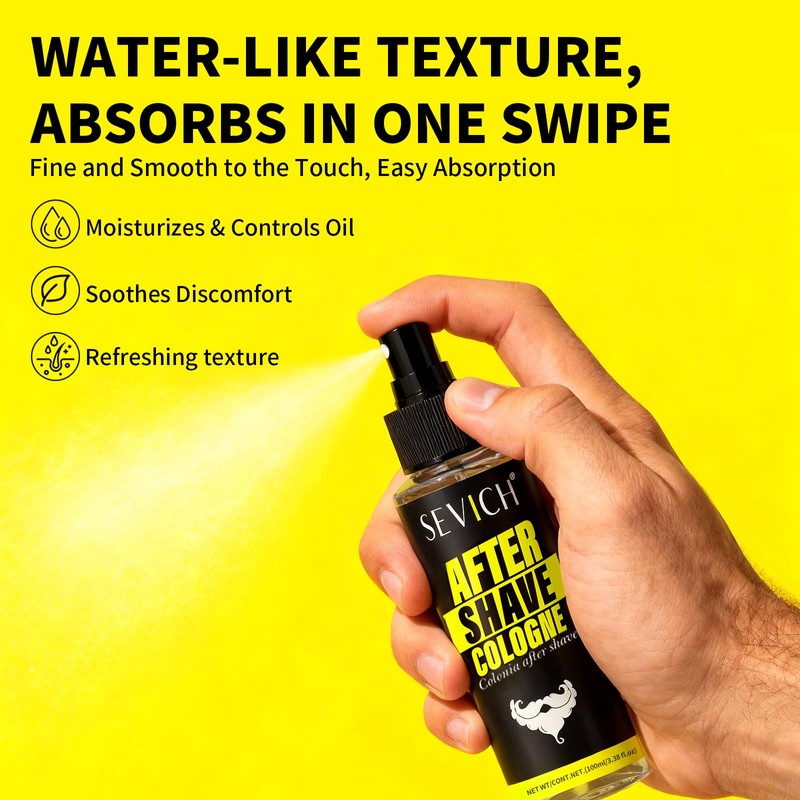Aftershave for Men,Soothing Spray with Aloe Vera & Oat Extract,Refreshing