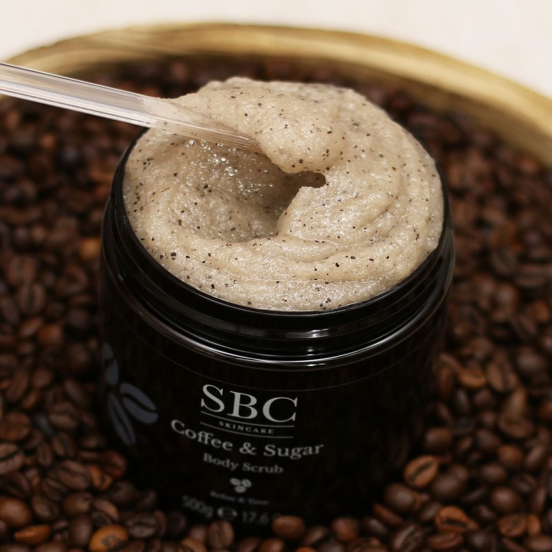 SBC Skincare Coffee & Sugar Body Scrub 500g, Exfoliating Body