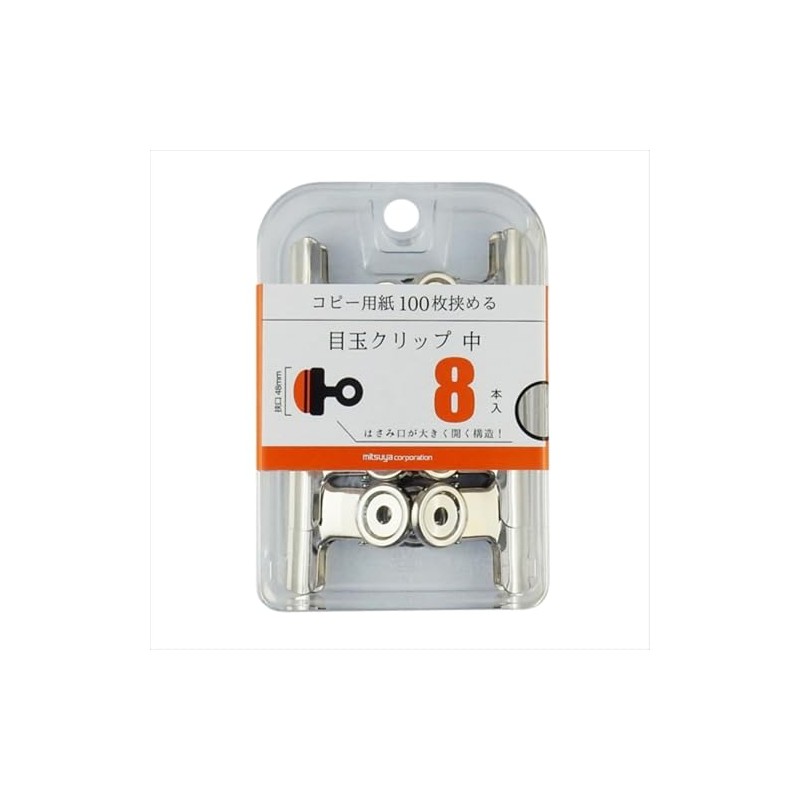 Mitsuya Eye Clip Medium 8 Pieces BX3-MDC48