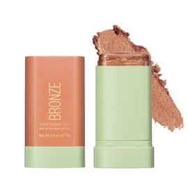 Ofanyia Cream Bronzer Stick, Unique Roating Design Multi-Use Bronzer Stick for Lip and Cheek Tint, Lightweight Easy to Blend, Natural Bronzed Glow, Face Bronzer Stick (3# Rich Glow)