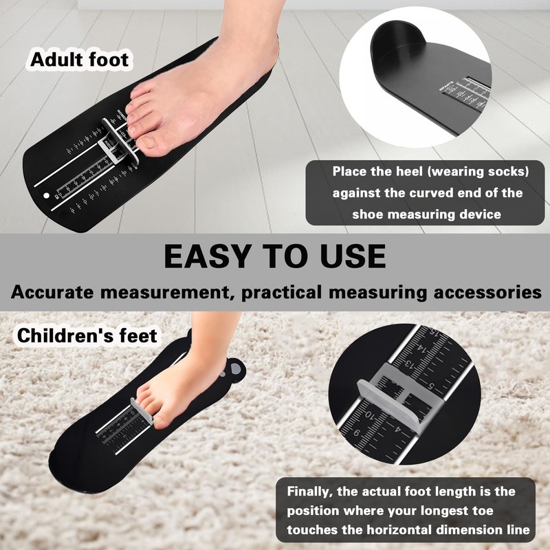 Bntyok Shoe Size Measuring Devices For Adults and Kids Easy