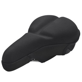 Saddle Cover for Bicycle, 2.2 inches (5.5 cm), Extra Thick, Back Painless, Cushioning, Breathable, Waterproof Cover Included, Road Bike, Mountain Bike, Cross Bike (Thick Black)