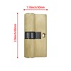 Savagrow 60mm Lock Cylinder with 3 Keys Solid Brass Door