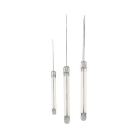 Laguiole Cheese Knife Set of 3 – Charcuterie Accessories w/Faux Ivory Handles – Includes 6.25" Cheese Spreader, 9.25" Spear & 8.5" Cleaver Knife
