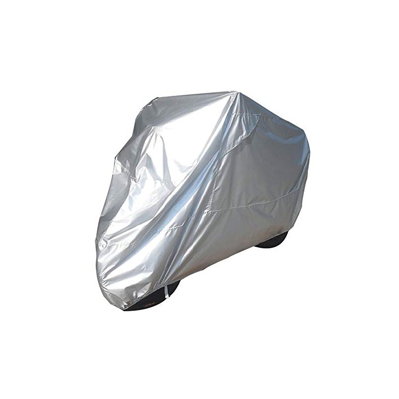 Bike It Motorcycle Rain Cover Economy Silver Large J&S