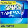 Tampax Pearl Tampons, with LeakGuard Braid, Super Absorbency, Unscented, 36