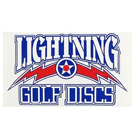 Lightning Golf Discs Logo Disc Golf Sticker - Large