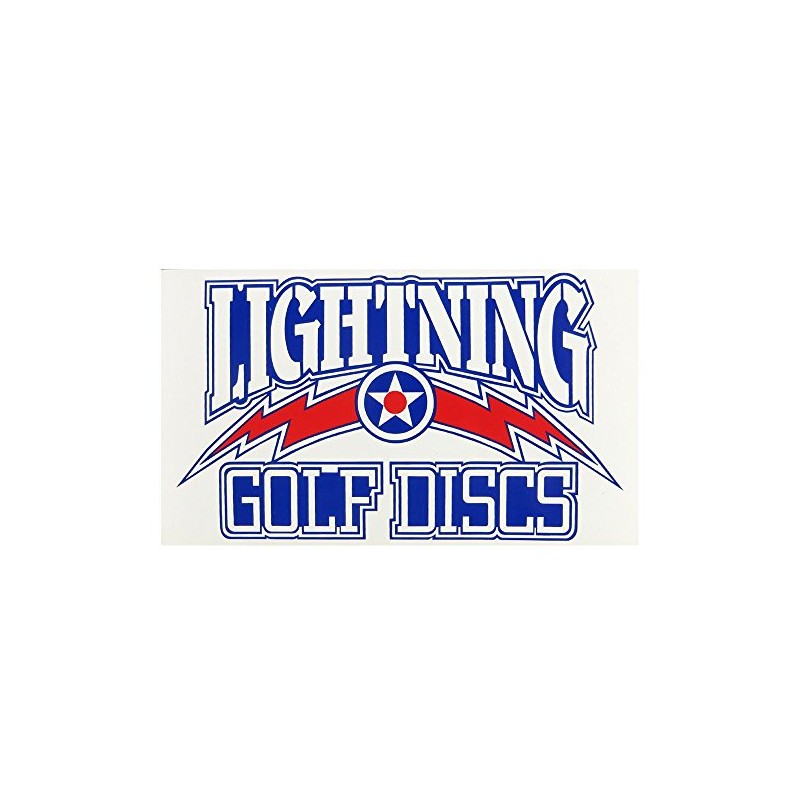 Lightning Golf Discs Logo Disc Golf Sticker - Large