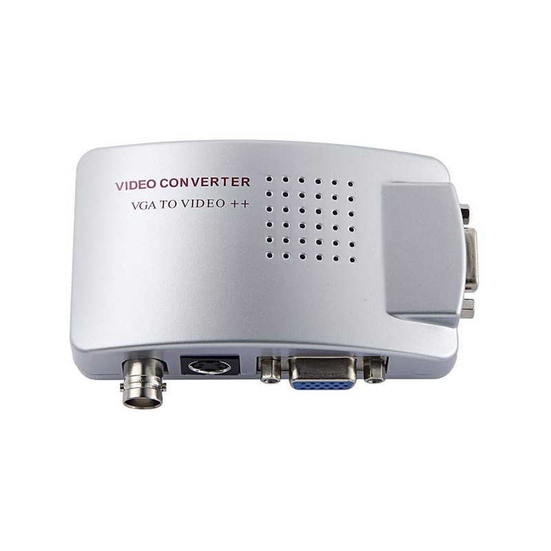 axGear VGA to BNC S-Video Converter Box Adapter Coaxial Video
