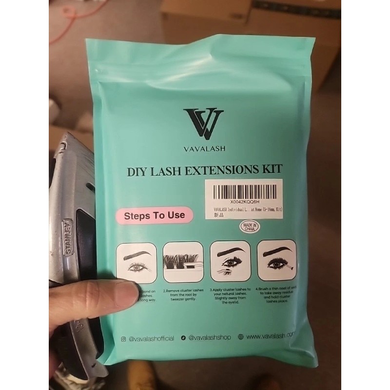 VAVALASH DIY Lash Extension Kit 280 Clusters Individual Kit, Strong