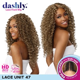 Sensationnel Dashly lace front wig - unit 47 hand tied laceparting ear to ear synthetic (FLAMBOYAGESAND)