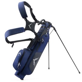 Golf Lightweight Stand Carry Bag PRO with Dual Shoulder Straps – Easy to Carry and Durable Pitch n Putt Golf Bag for The Driving Range, Par 3, and Executive Courses – 31.5 inches Tall - Color: Blue