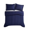 Brooklyn Loom Solid Cotton Percale Navy Twin/Twin XL 2 Piece