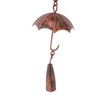 Umbrella Rain Chain Set, 3.28ft Copper Plated Rain Chain for