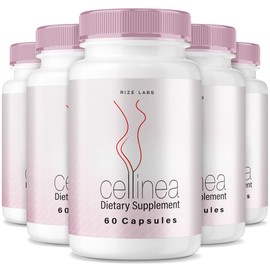 rize labs (5 Pack) Cellinea - Cellinea Pills, Cellinea Capsules for Healthy-Looking Skin, Cellinea to Boost Skin Hydration, Cellinea All-Natural Dietary Supplement,Cellinea Reviews (300 Capsules)