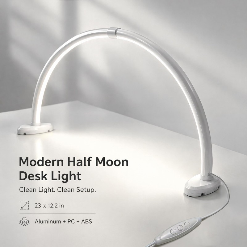 welltell Half Moon Nail Light, 180° No Shadow LED Nail