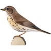 WILDLIFEGARDEN Wildlife Garden WG437 DecoBird Song Thrush - Hand Carved