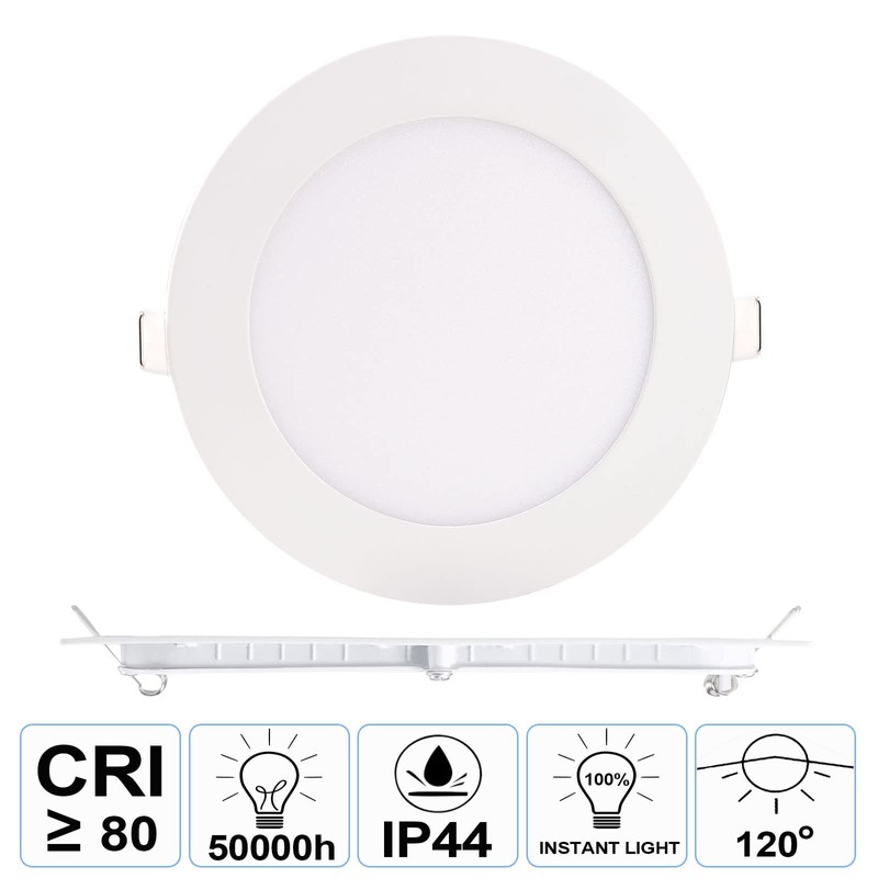 NRGDILY Round LED Ceiling Light 15W Recessed Light and Kitchen
