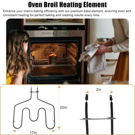 YIRVAHERE WB44T10014 Oven Bake Element Replacement for GE Models JBP68SM1SS JBP68SM2SS JBP68SM3SS JBP68WXH1WW JBP68WXH2WW JBP68WXH3WW