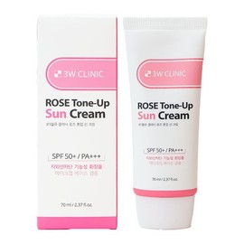 3W Clinic Rose Tone-Up Sun Cream 70ml / 3W 클리닉 로즈 톤업 선크림 70ml