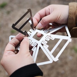 TOKYO BELL OUTDOOR SUS COFFEE DRIPPER COFFEE DRIPPER Folding Stainless Steel Coffee Filter Coffee Dripper 2-Way Outdoor Camping