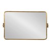 Kate and Laurel Elijah Modern Rectangular Pivot Wall Mirror, 38