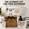Funny Weightlifting Toilet Paper Holder for Bathroom Decor – Fitness-Themed
