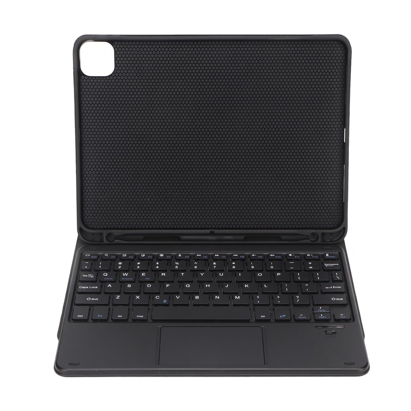 Wireless BT Keyboard Case Magnetic Connection Black USB C Charging
