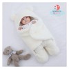 Manta con Capucha de Oso para Bebé, Saco para Dormir